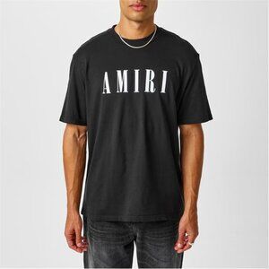 AMIRI Core Logo Graphic Cotton Tee Black White XXL NWT